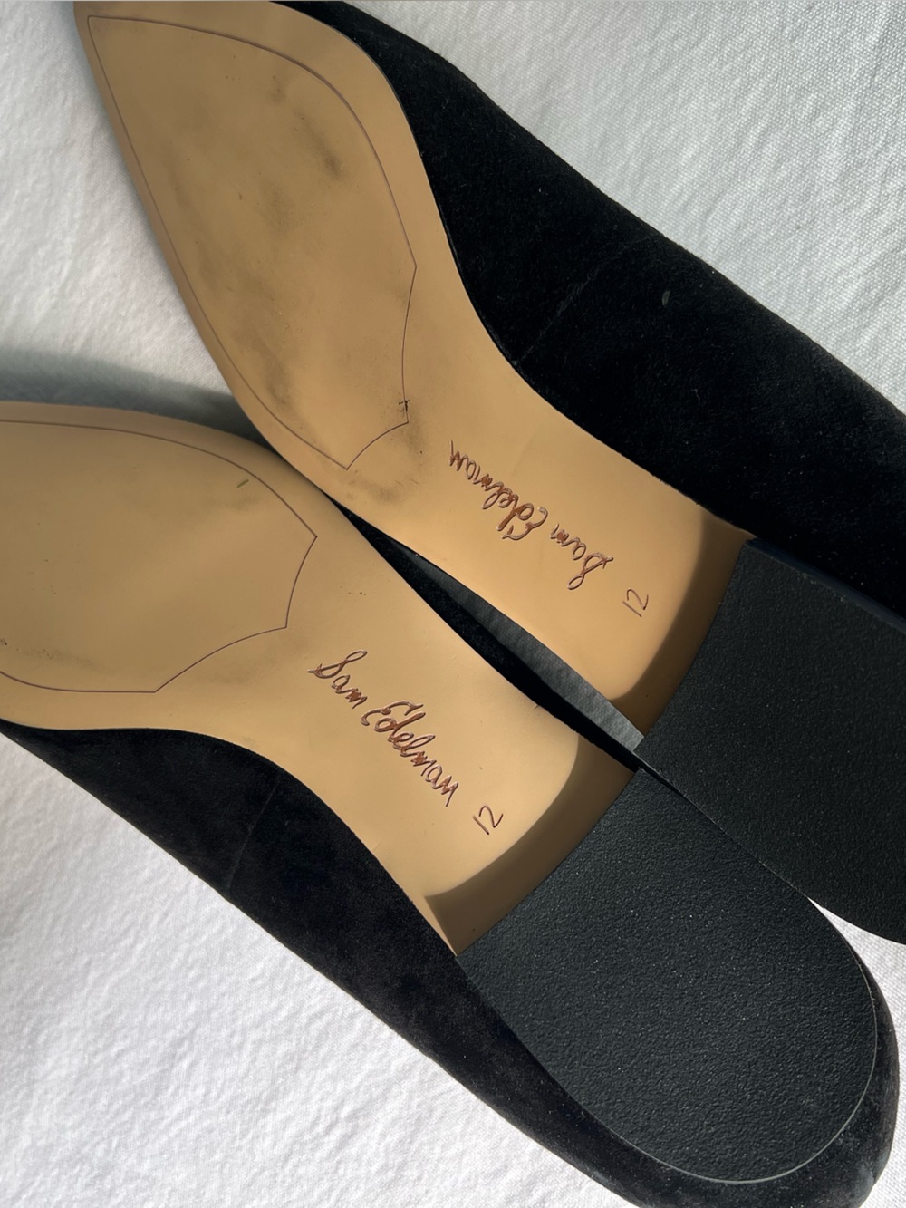 Sam Edelman pointy toe suede leather flat size 12 - Picture 3 of 6